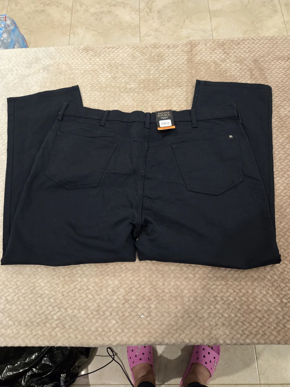 NWT Banana Republic Men’s Black 5 Pocket Stretch Pants 42x29