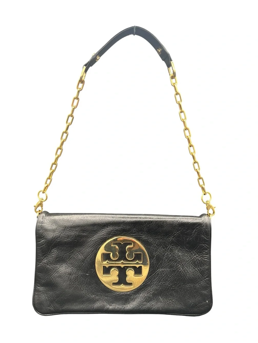 Tory Burch Black Leather Clutch