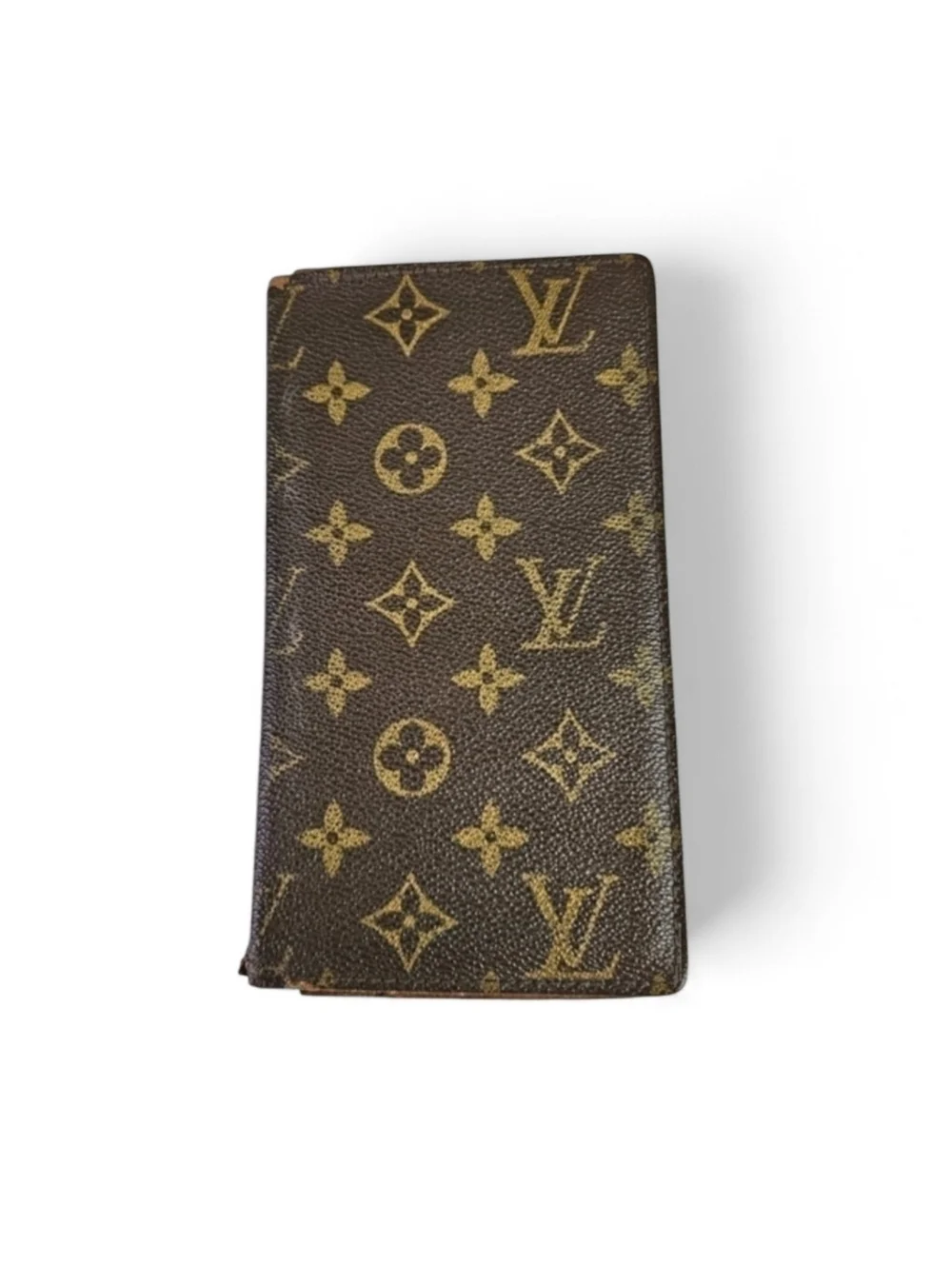 Louis Vuitton Vintage LV Monogram Bi Fold Wallet in Coated Canvas and Leather