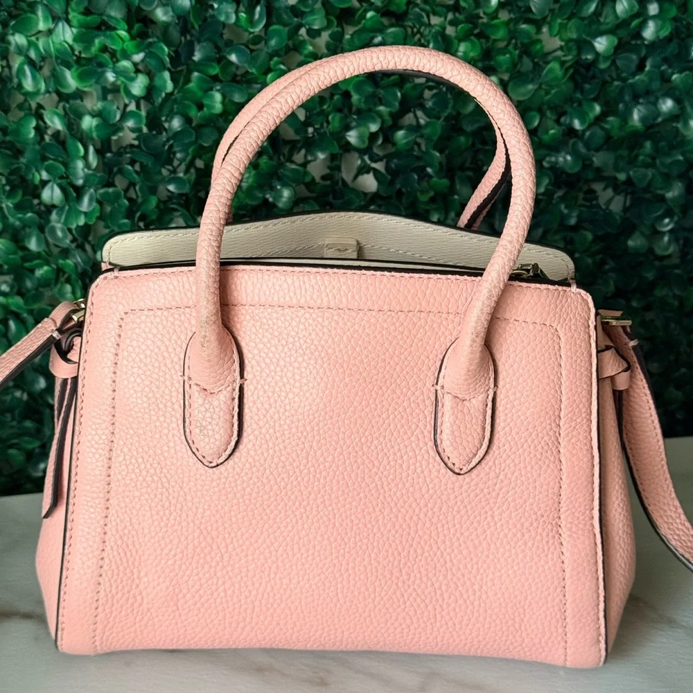 Kate Spade Pink Leather Handbag Top Handle Crossbody