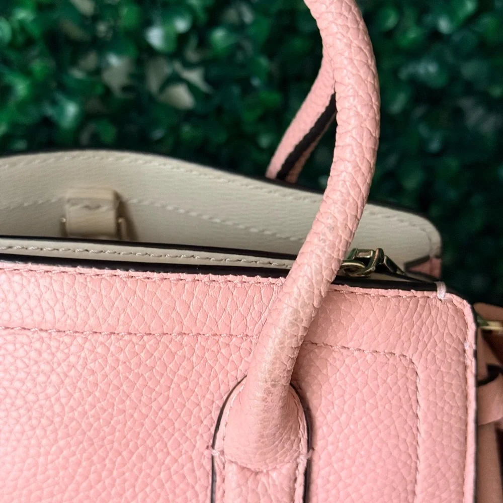Kate Spade Pink Leather Handbag Top Handle Crossbody