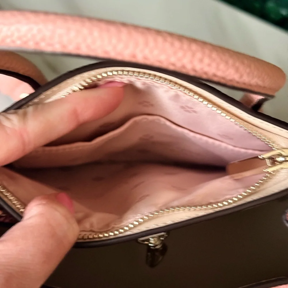 Kate Spade Pink Leather Handbag Top Handle Crossbody