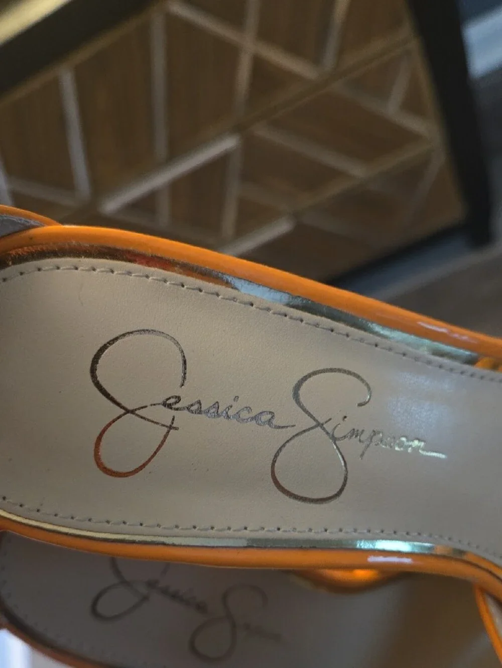 Jessica Simpson bright orange
