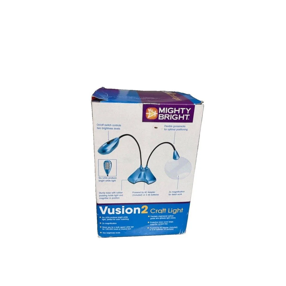 MIGHTY BRIGHT VUSION LED ALL PURPOSE CRAFT LIGHT New Sealed Box Blue