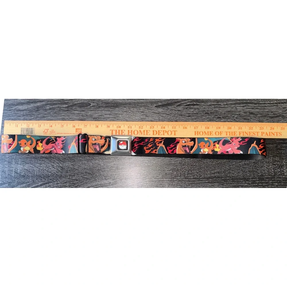 Buckle-Down Pokemon Charizard Seatbelt Belt Fire Evolution Poke Ball Buckle 2013