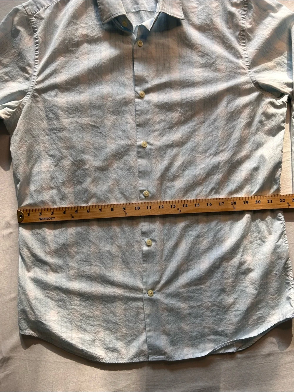 Banana Republic Grant Fit Blue Supima Cotton Dress Shirt