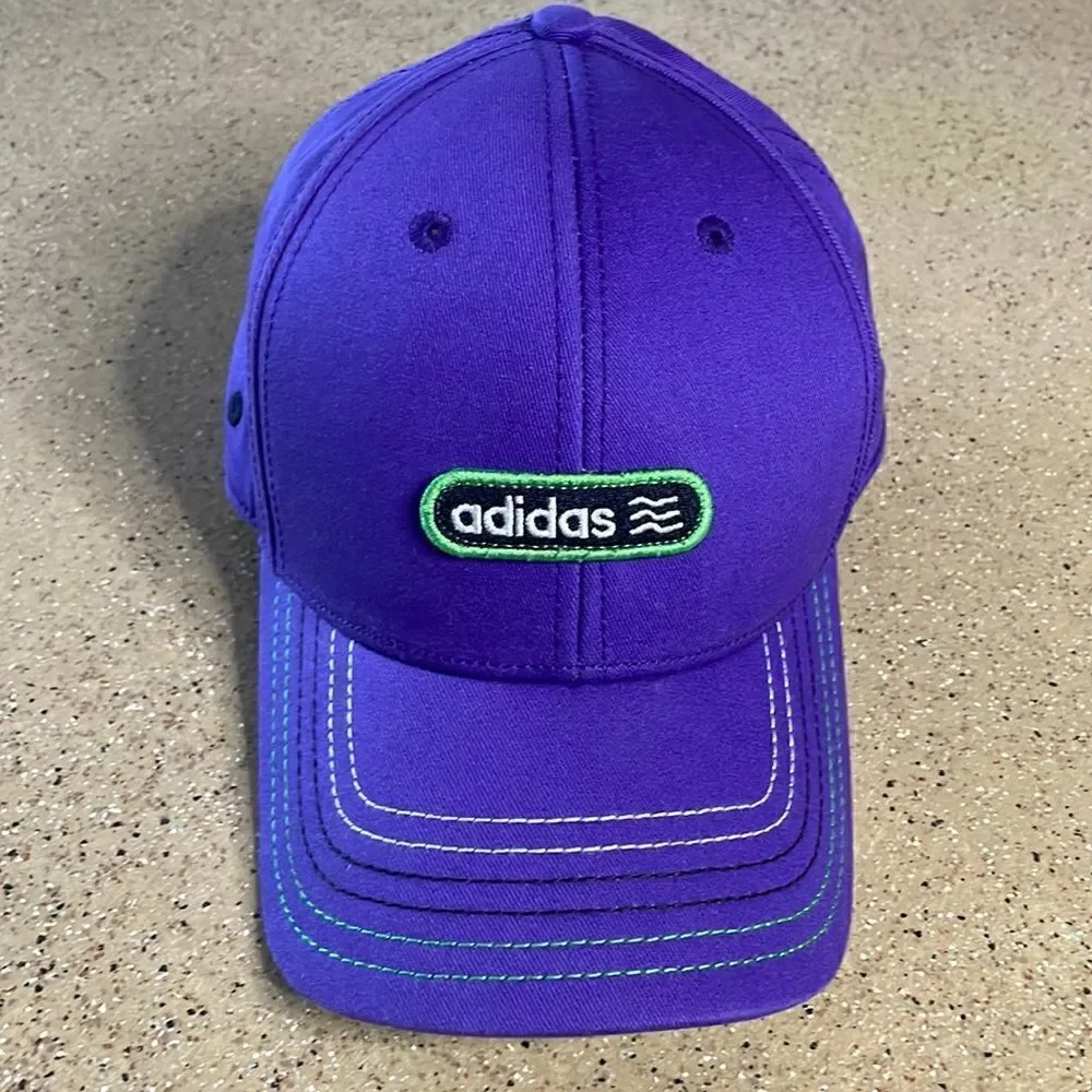 Adidas Purple Snap Back Hat Golf Baseball OS
