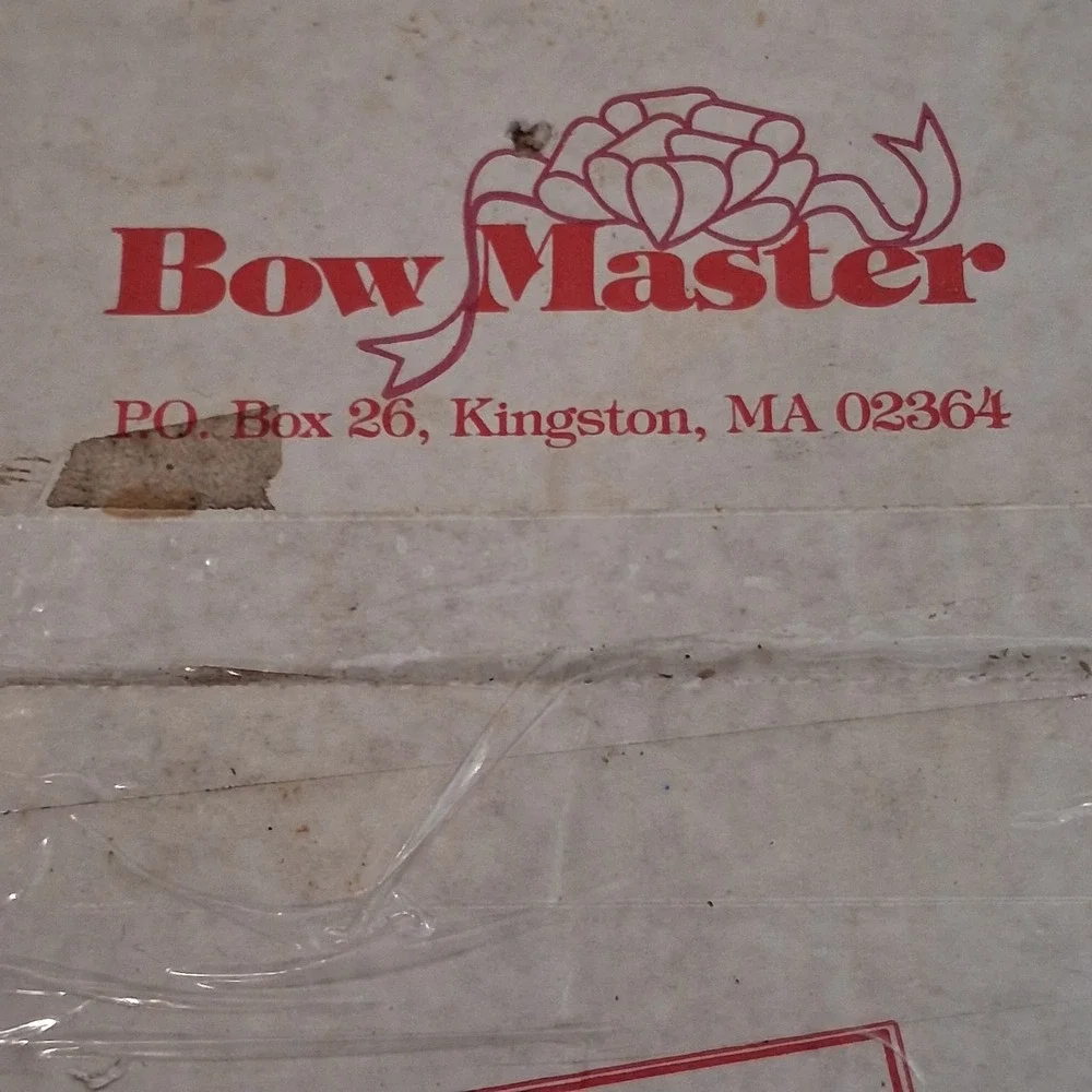 Vintage Bow Master Designer Bow Maker Kit with VHS Ribbons and Project Book