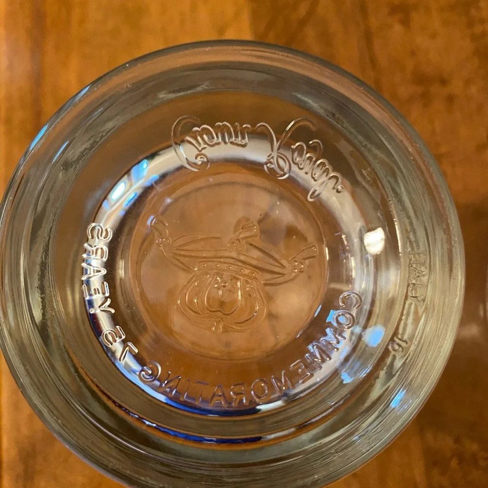 Crown Royal 75th Anniversary Scotch Rocks Glasses Heavy Made In Italy Set Of Two