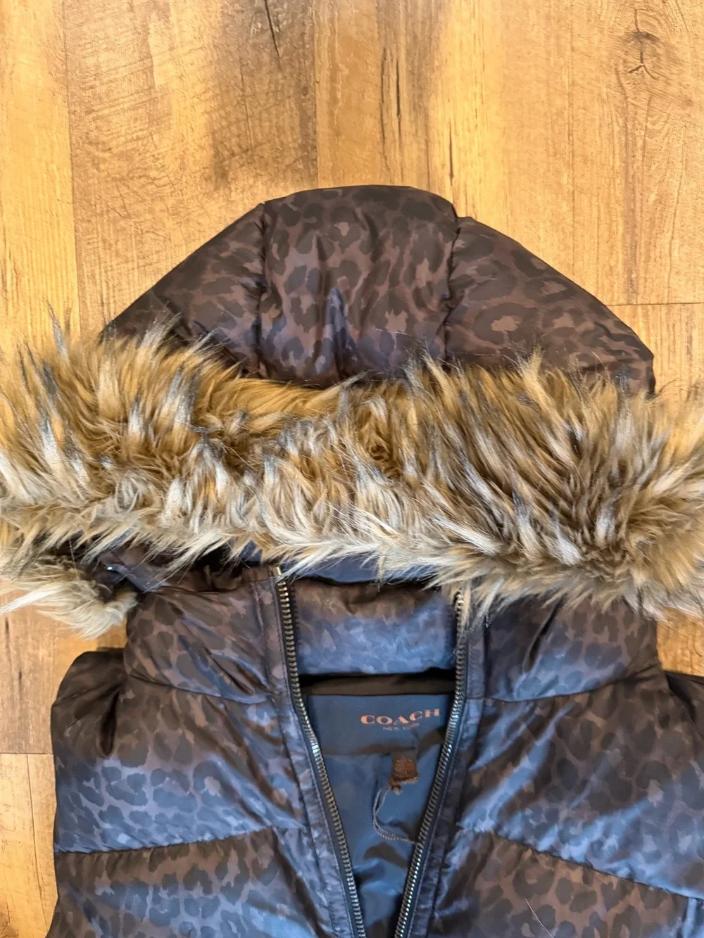Coach branded quilted