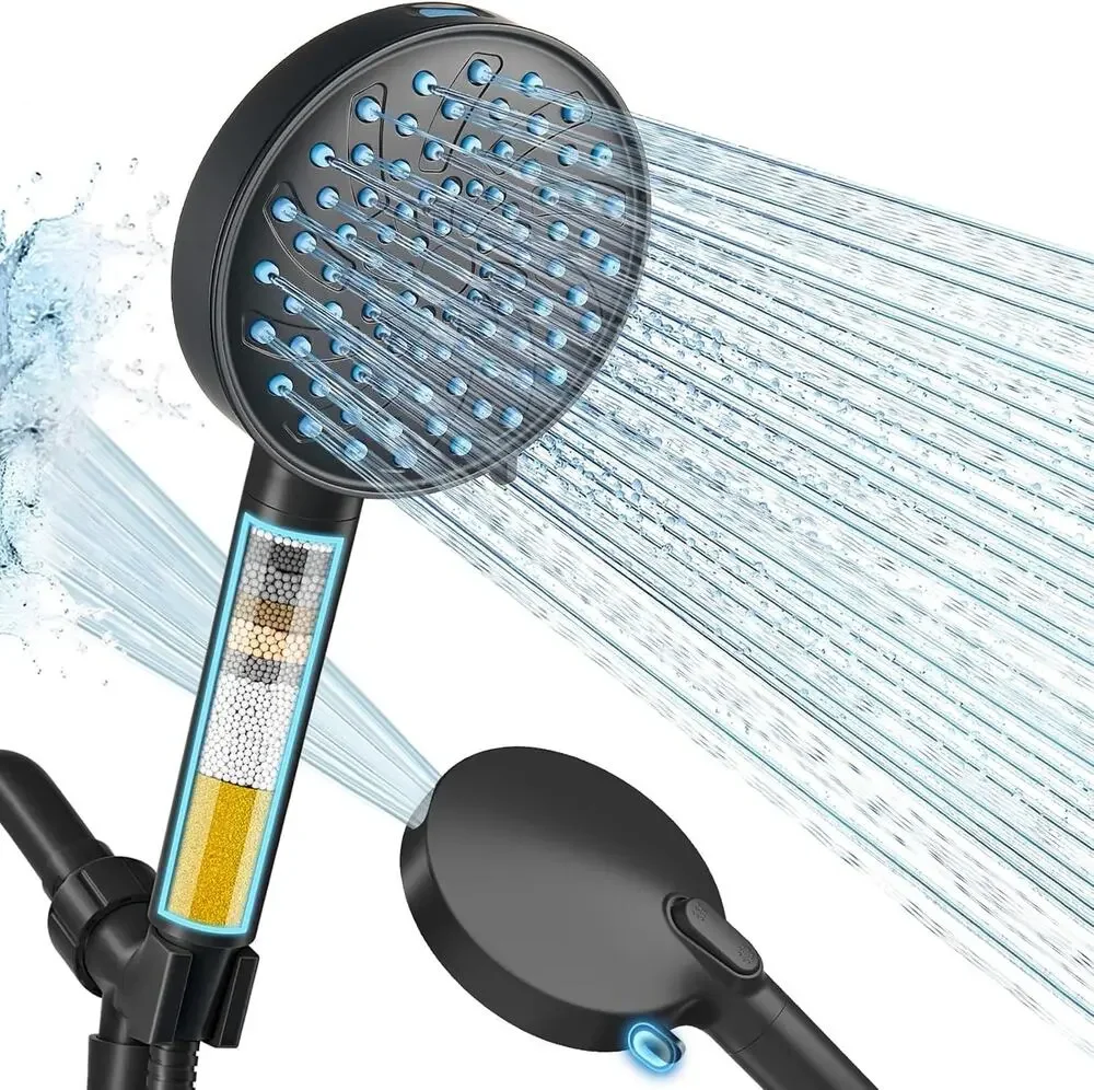Cobbe Filtered Shower Head with Handheld, High Pressure 7-mode Showerhead