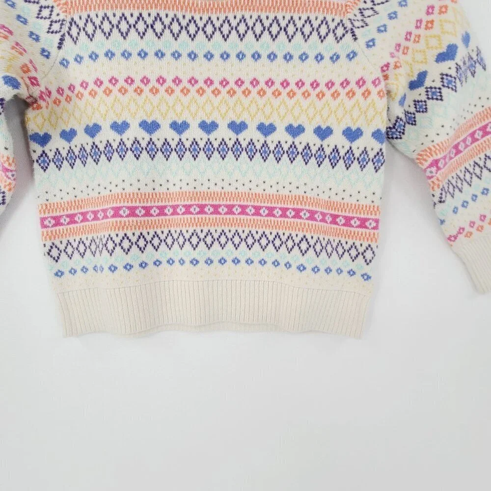 Baby Gap Kids Rainbow Stripe Fair Isle Pullover Sweater Multi Color Size 3 Years