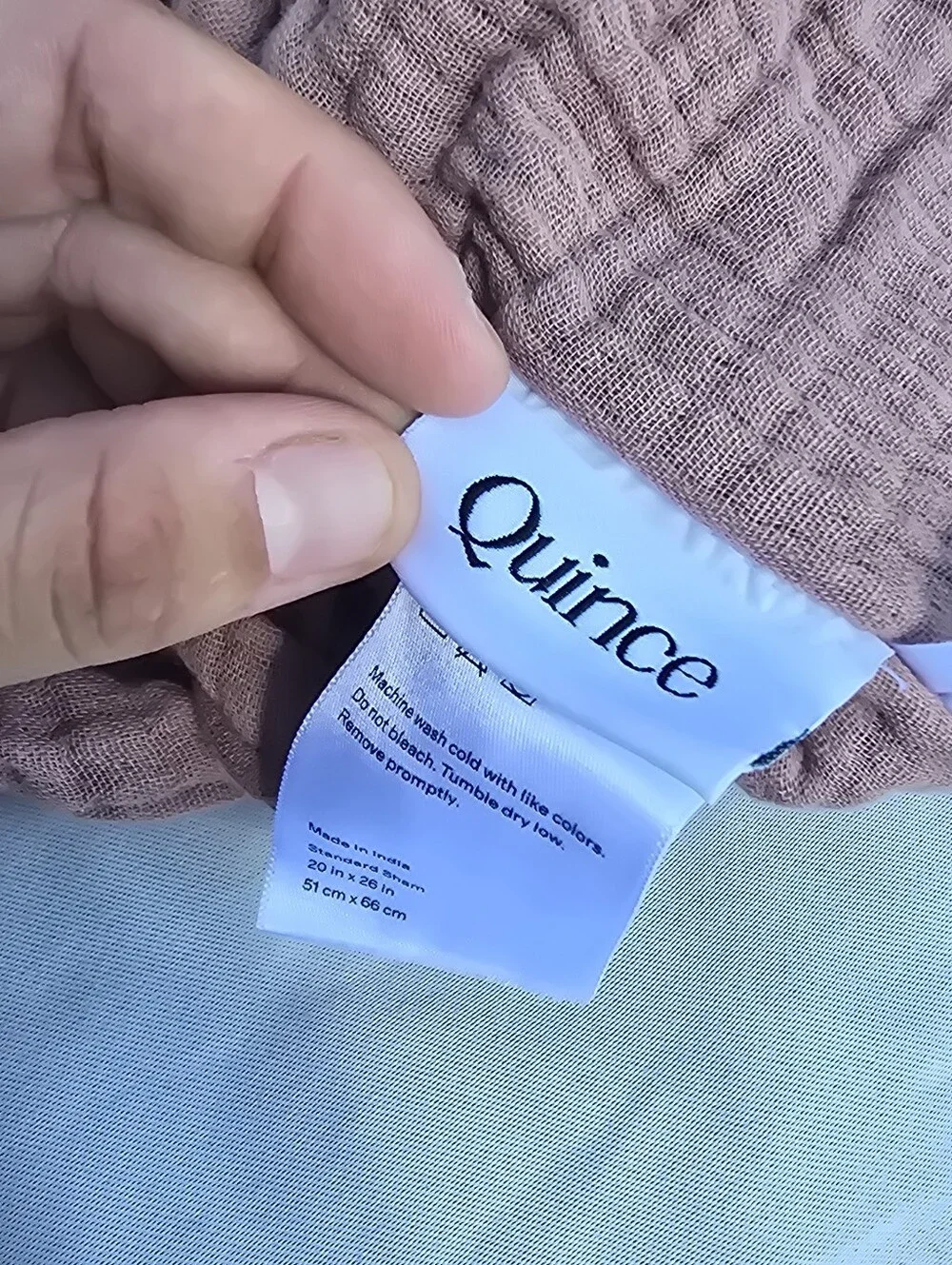 Quince organic doesnt size