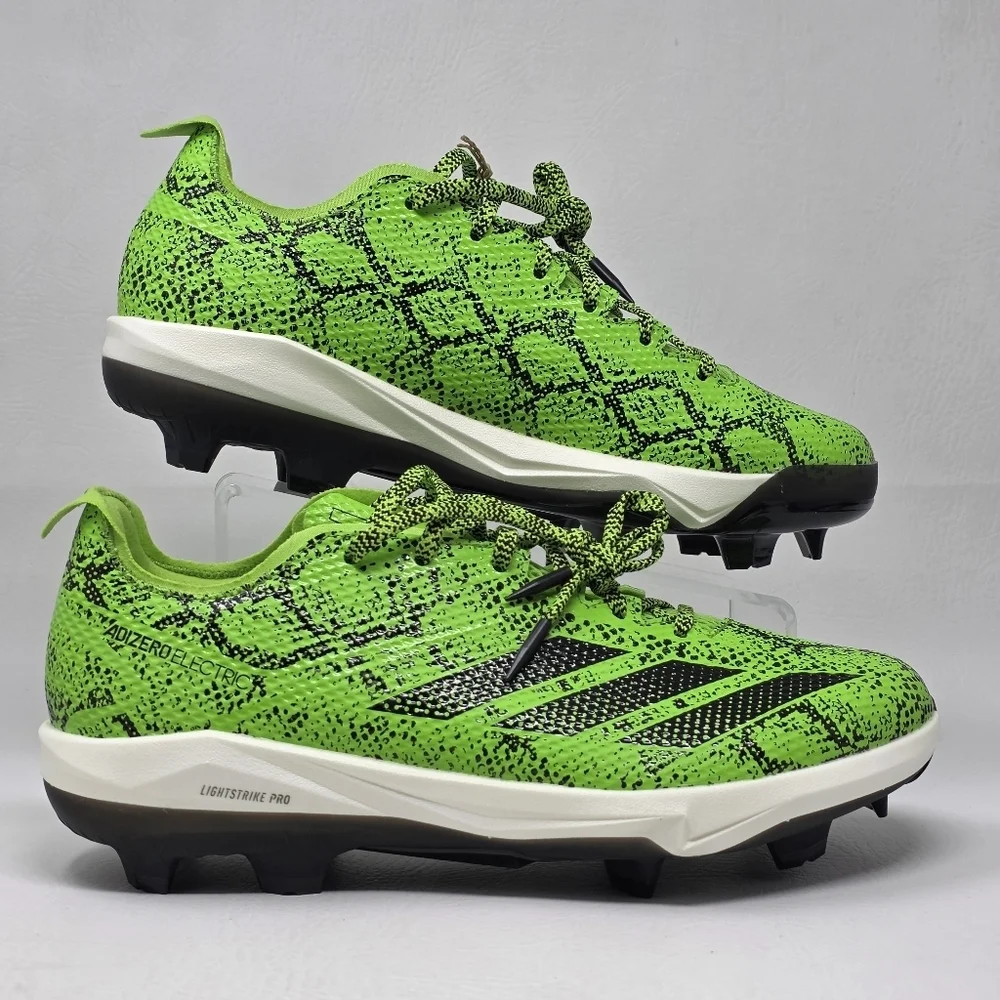 Adidas Adizero Electric 2 Baseball Cleats Electric Green Mens Sz 11.5 JR7821 New