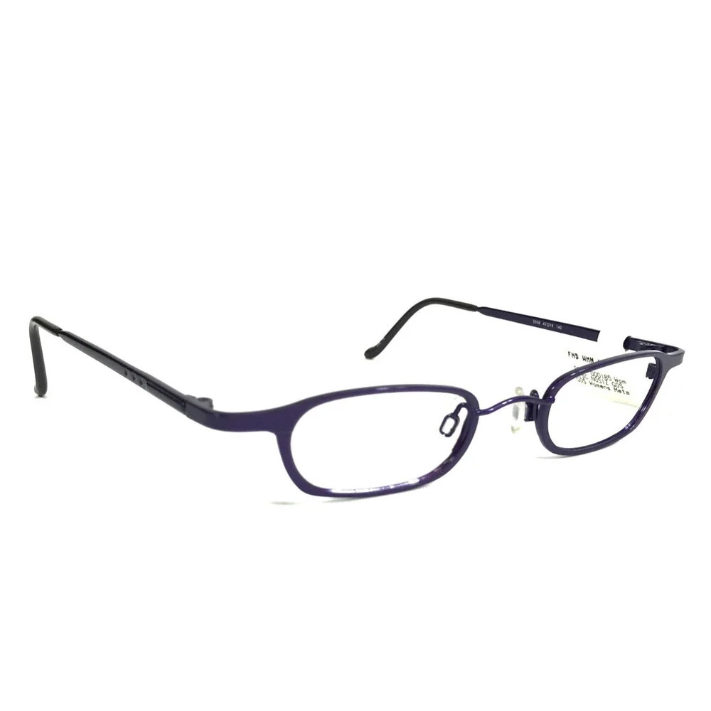 Ogi Eyeglasses Frames 5006 COL. 74 Purple Rectangle Full Rim Titanium 42-19-140
