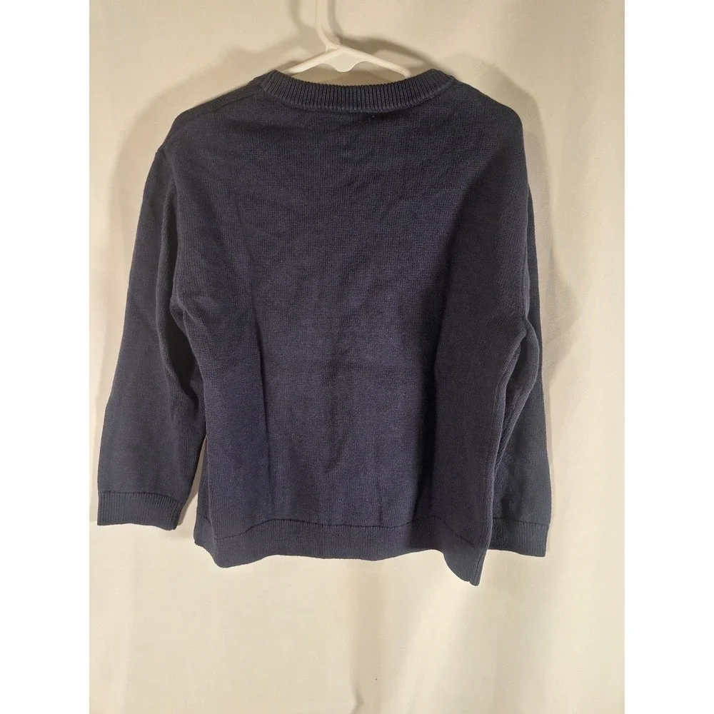 Baby Gap Kids Navy Blue American Flag Cotton Knit Pullover Sweater Size 4 Years