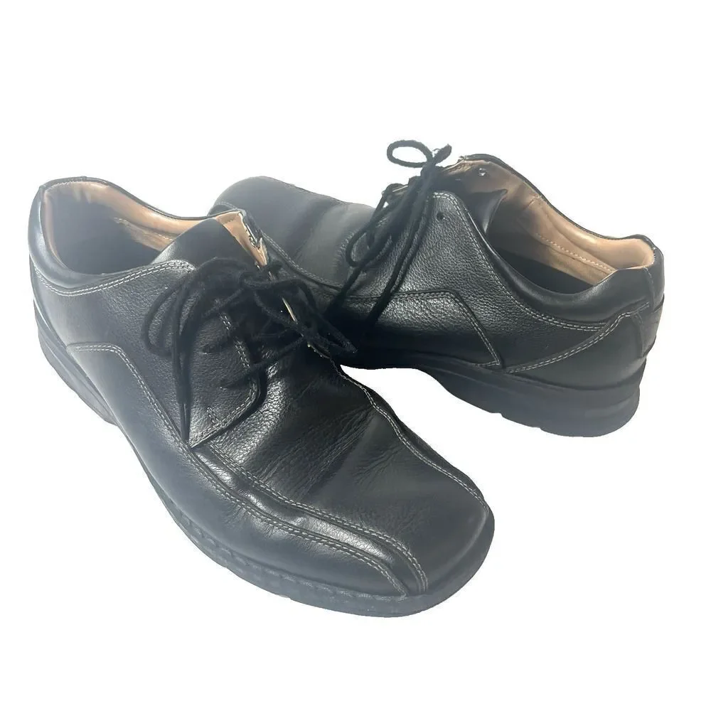 Dockers Mens Size 11 M Comfort Casual Black Leather Oxford Everyday Driving Shoe