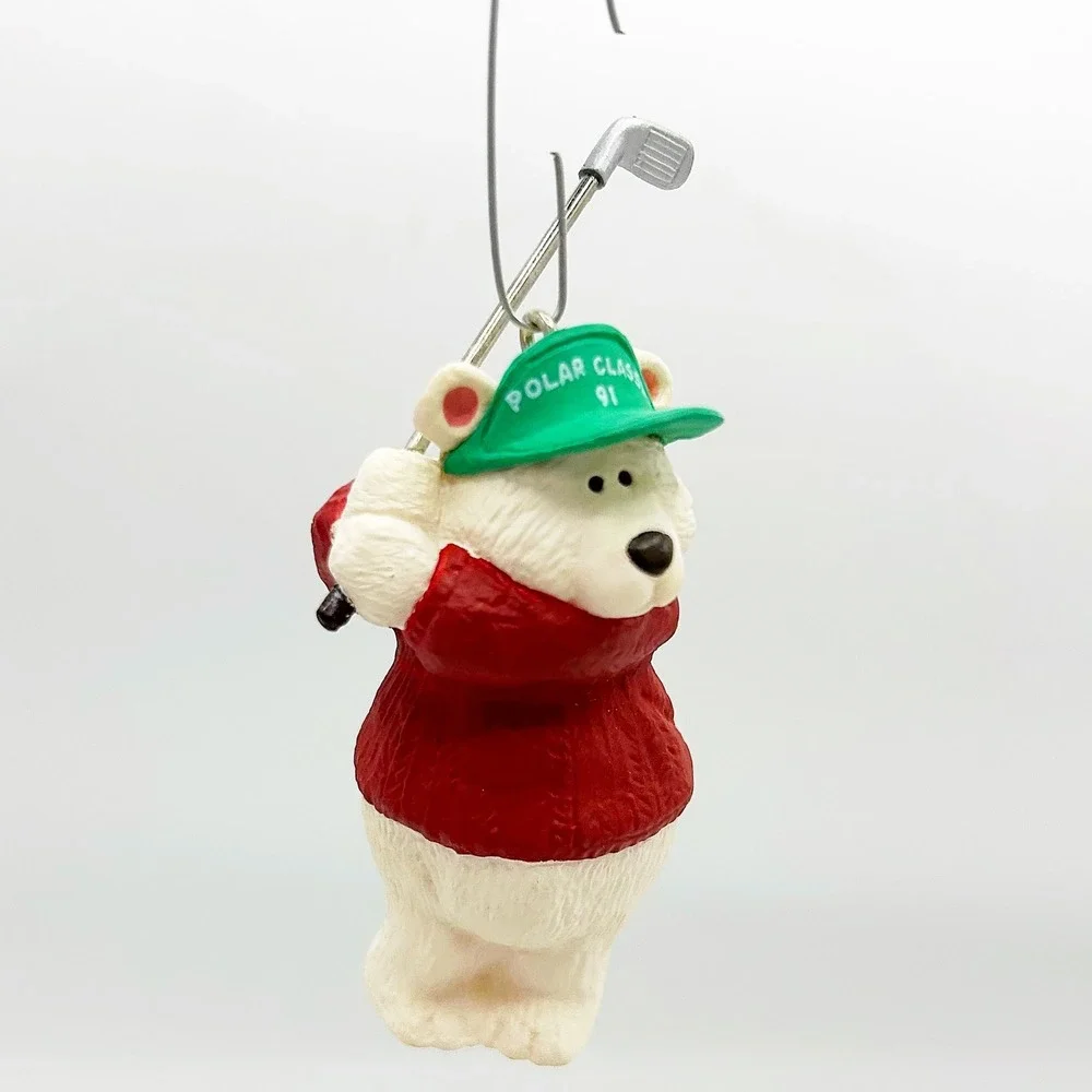 Hallmark Ornament Polar Classic Golf Polar Bear‎ 1991