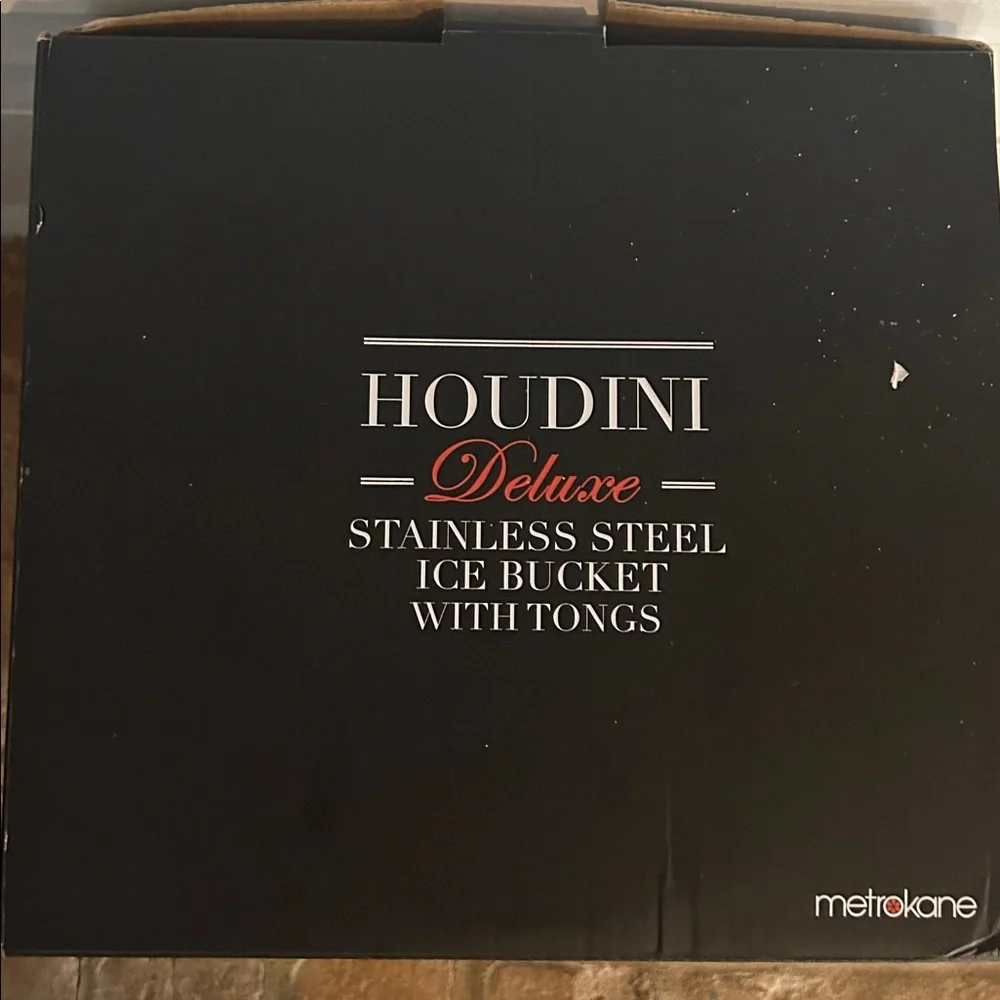 Houdini Ice Bucket with ice tongs