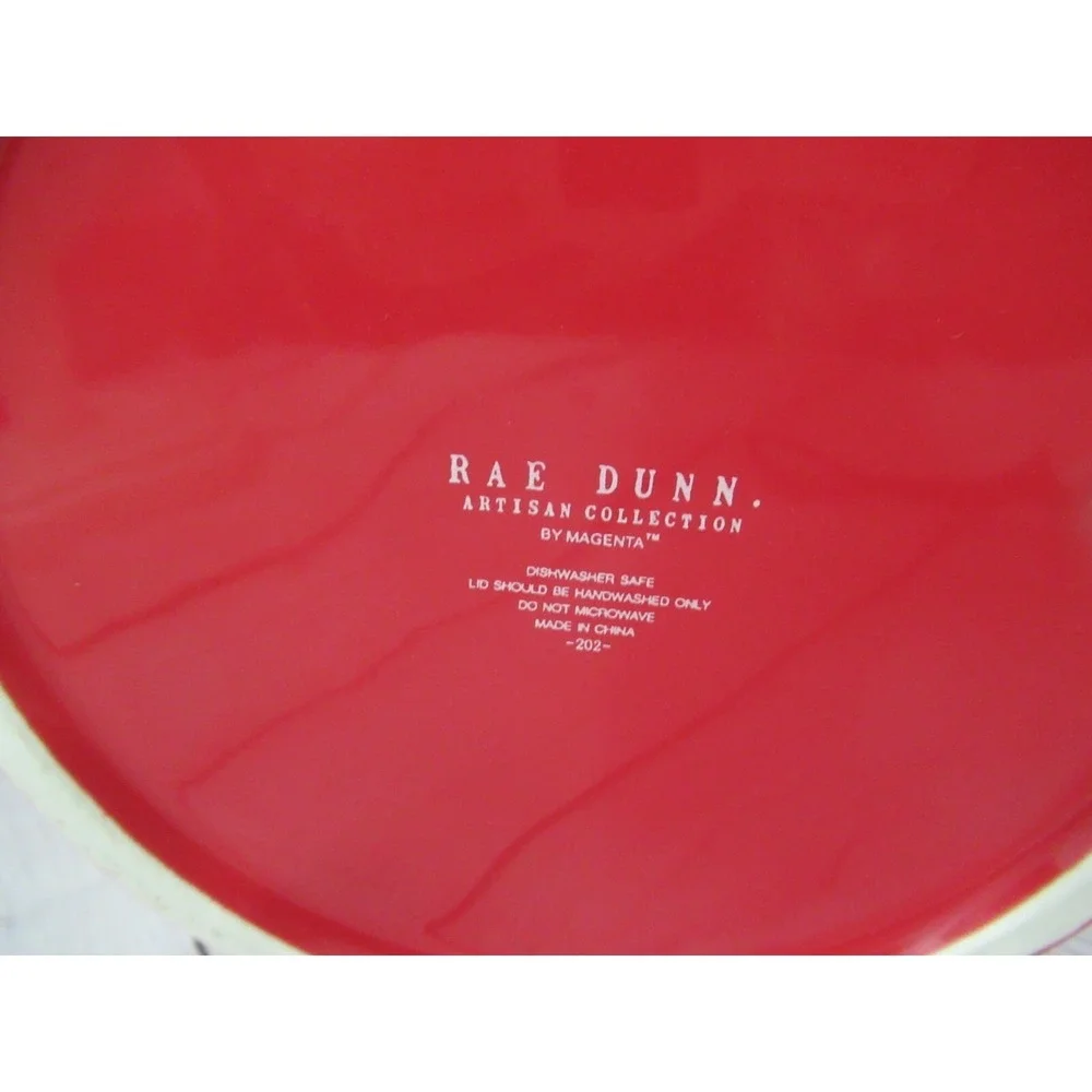 Rae Dunn Red w/ white Santa Baby Christmas kitchen canister or Cookie‎ Jar NEW