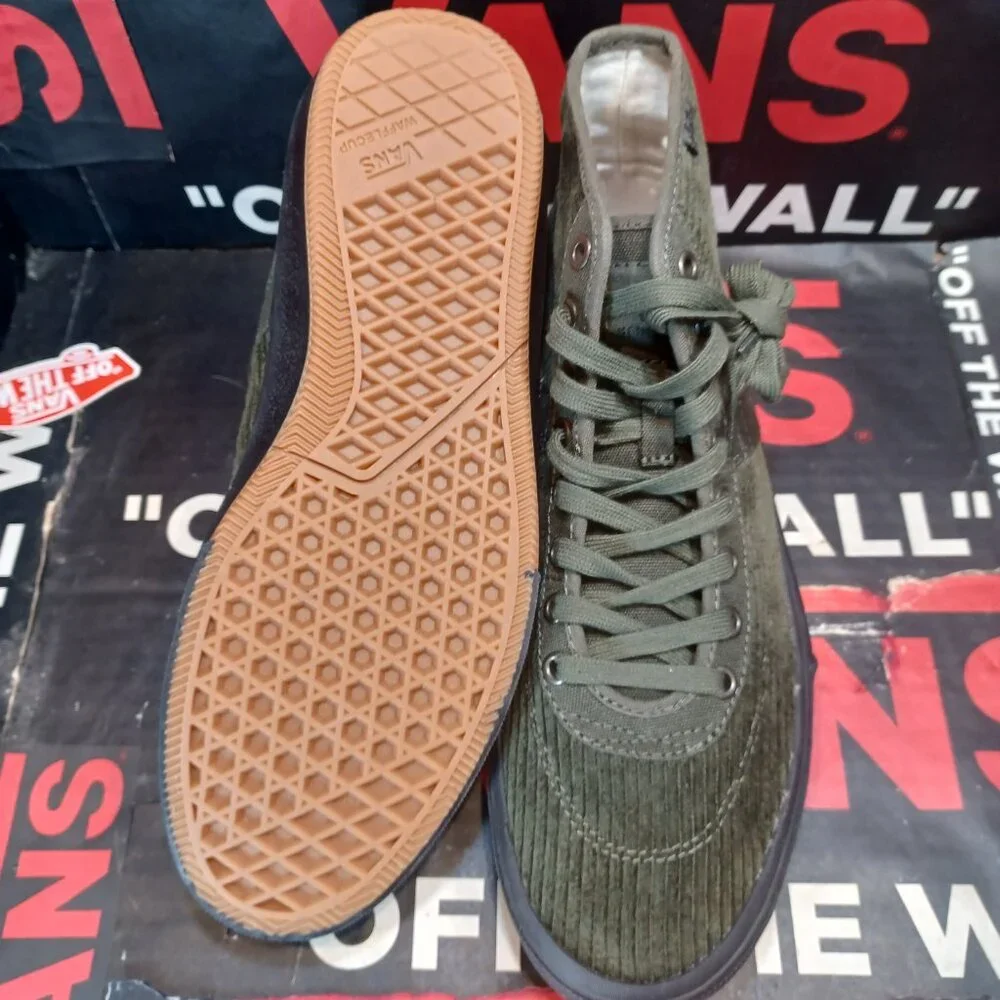 Vans Olive Green High-Top Sneakers