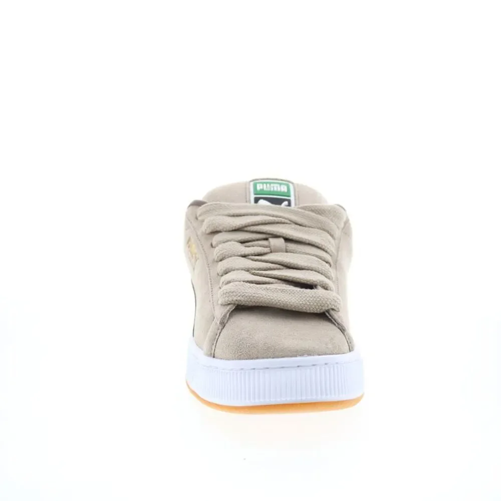 Puma Suede Low-Top Sneakers in Beige and Brown