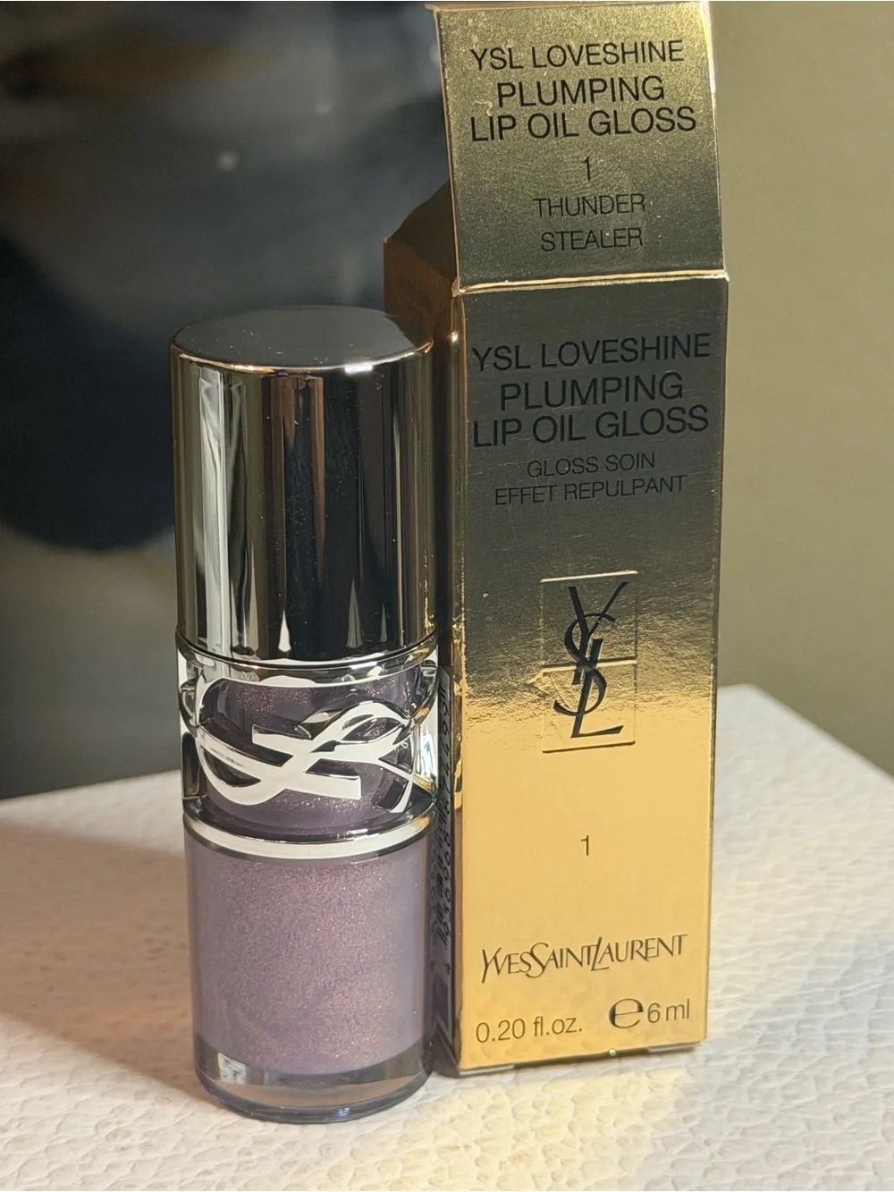 Yves Saint Laurent LOVESHINE Plumping Lip Oil Gloss - 1- Thunder Stealer