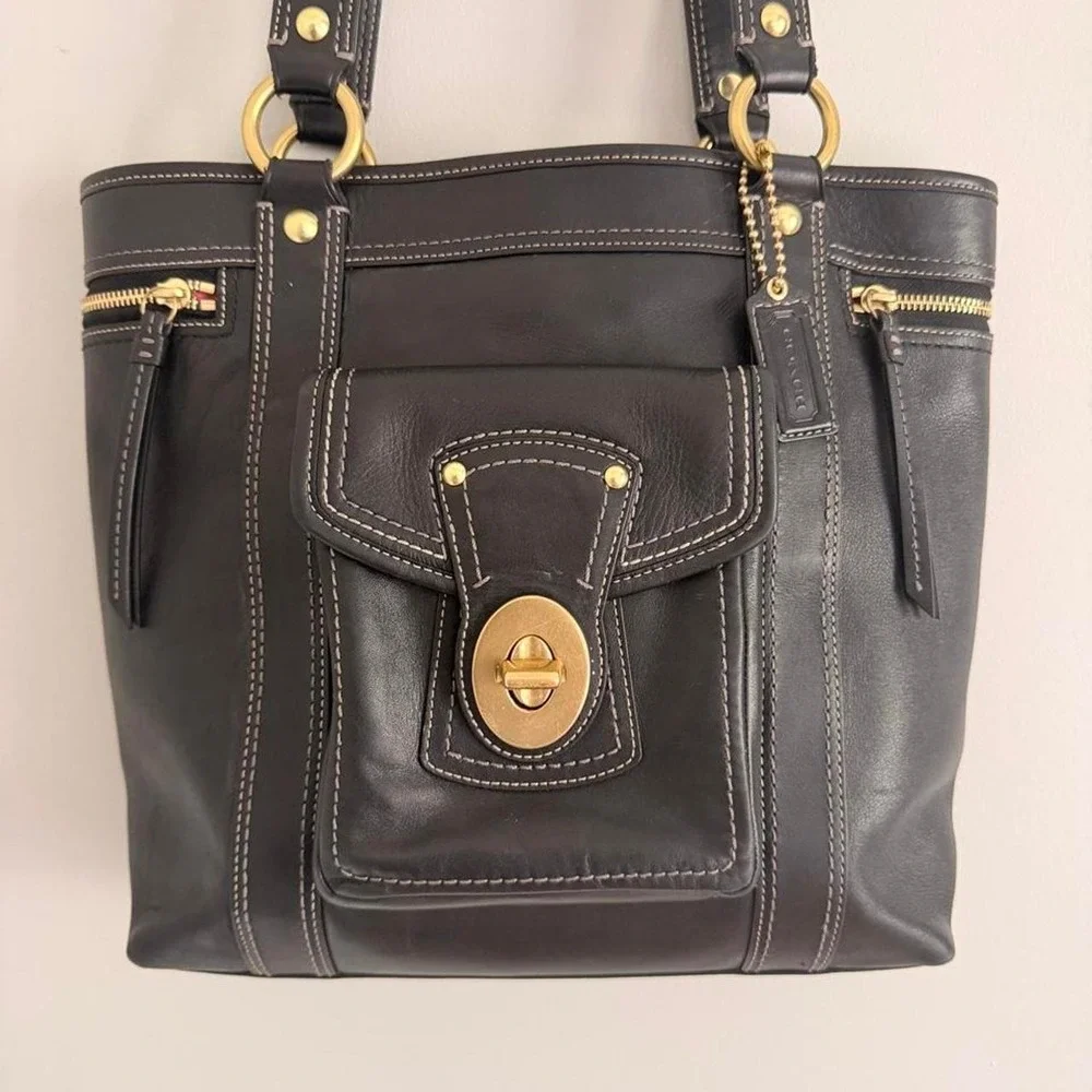 Black Coach Legacy Gigi Tote