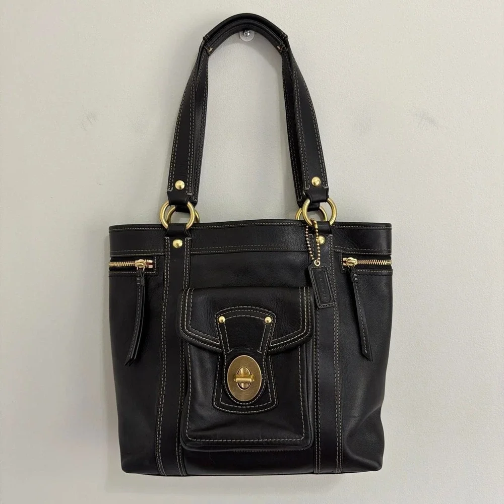 Black Coach Legacy Gigi Tote