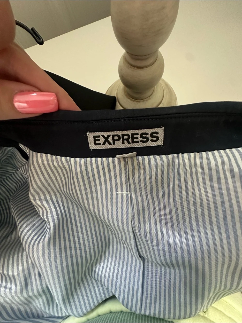 Express Men's Dark Navy Two-Button Blazer