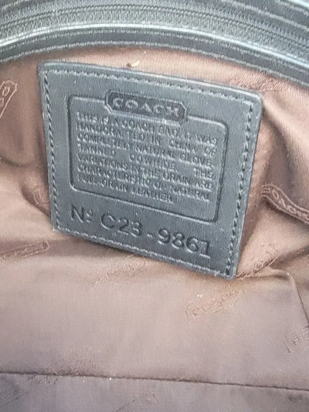 Coach legible drop slip