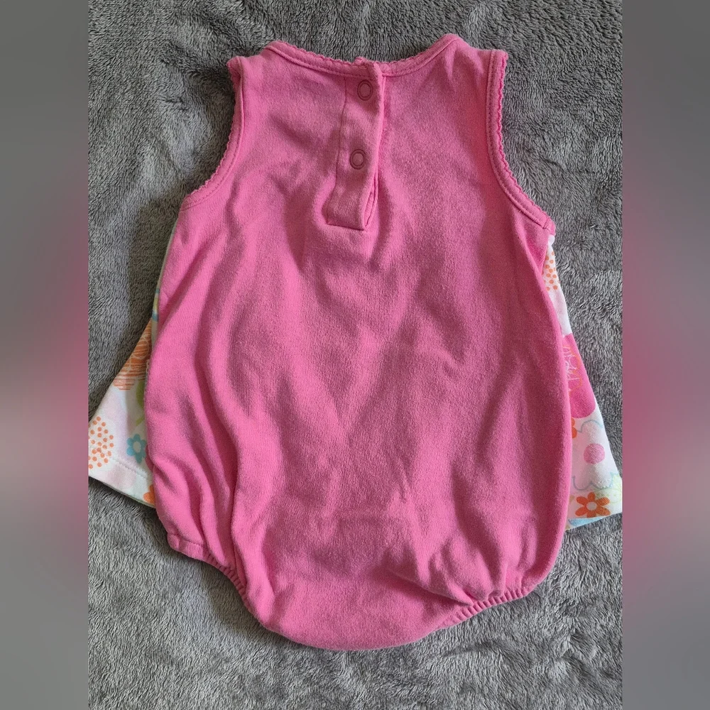 Carter's Newborn 100% Cotton  Beach Girl Baby Romper Dress