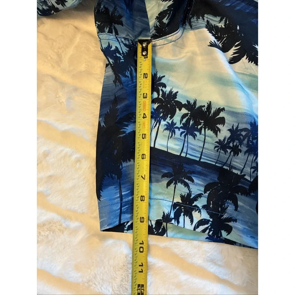 Tommy Bahama Relax Mens XXL Board Shorts Swim‎ Trunk Blue Hawaiian Tropical Palm