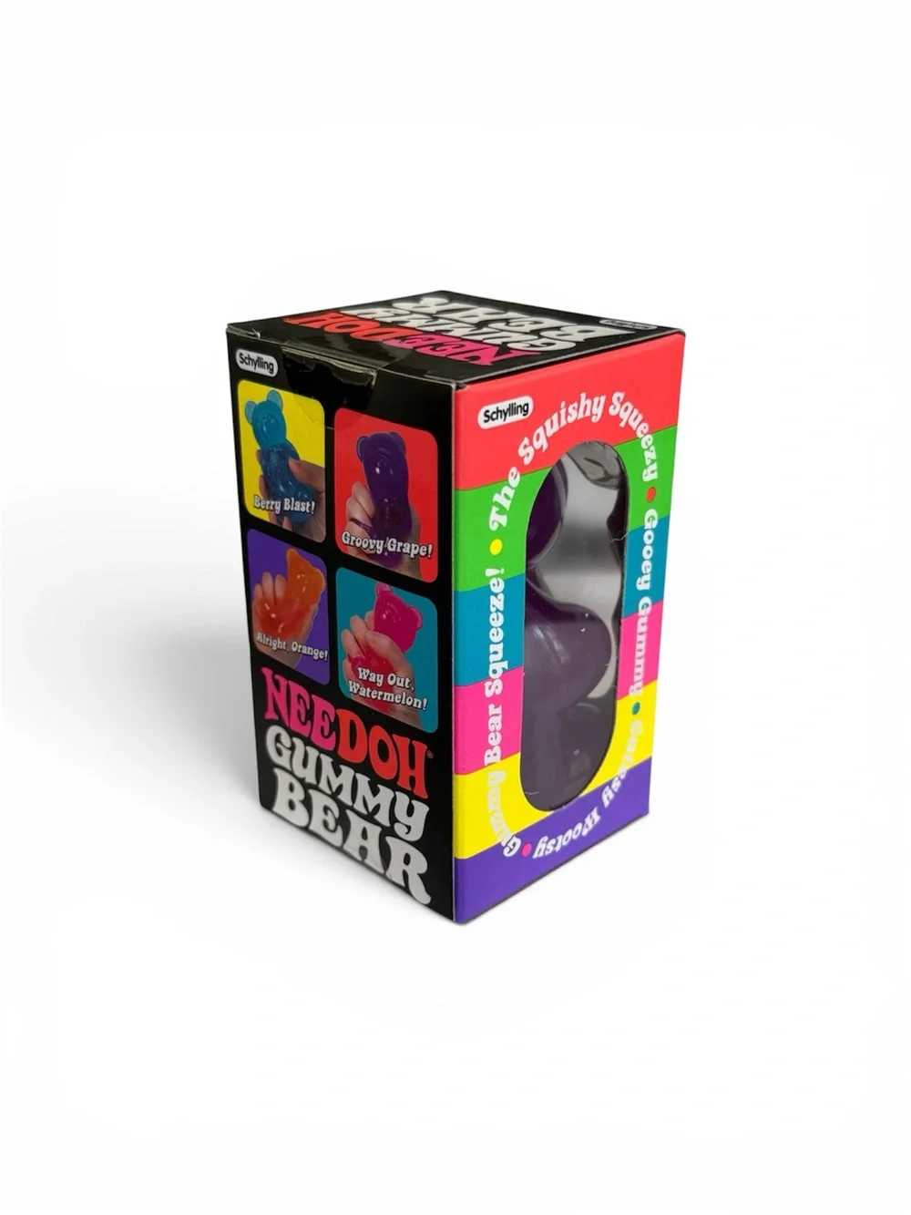 Authentic Purple Schylling NeeDoh Gummy Bear Groovy Grape Viral Fidget Squish