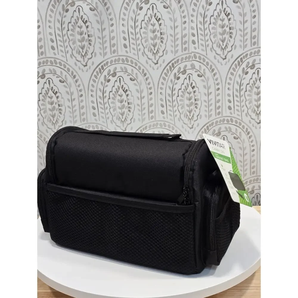 Vivitar VIV-DC-69 Large Gadget Camera Bag Black Adjustable Shoulder Strap