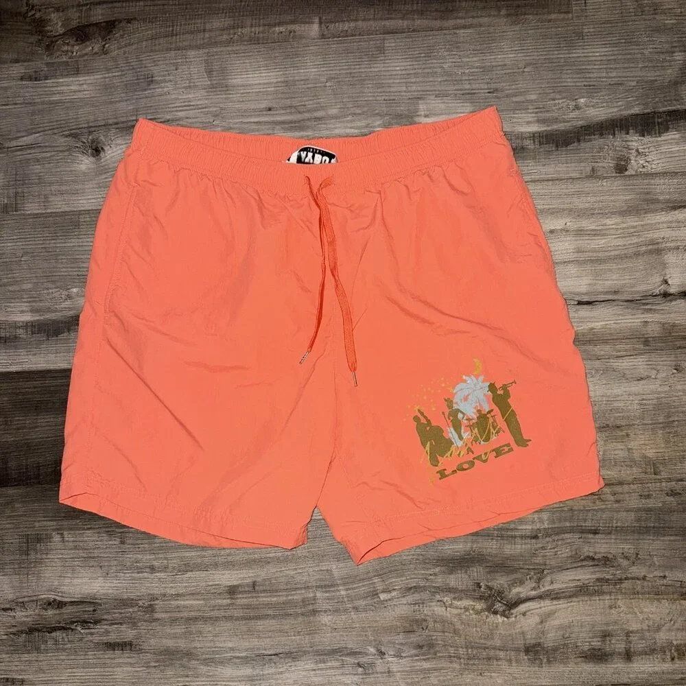 Playboy by Pacsun Swim Trunk Short Orange Mens XL‎