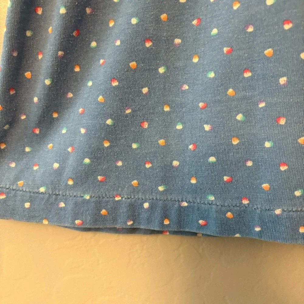 Carter's vintage blue fish button and patch dress size 5