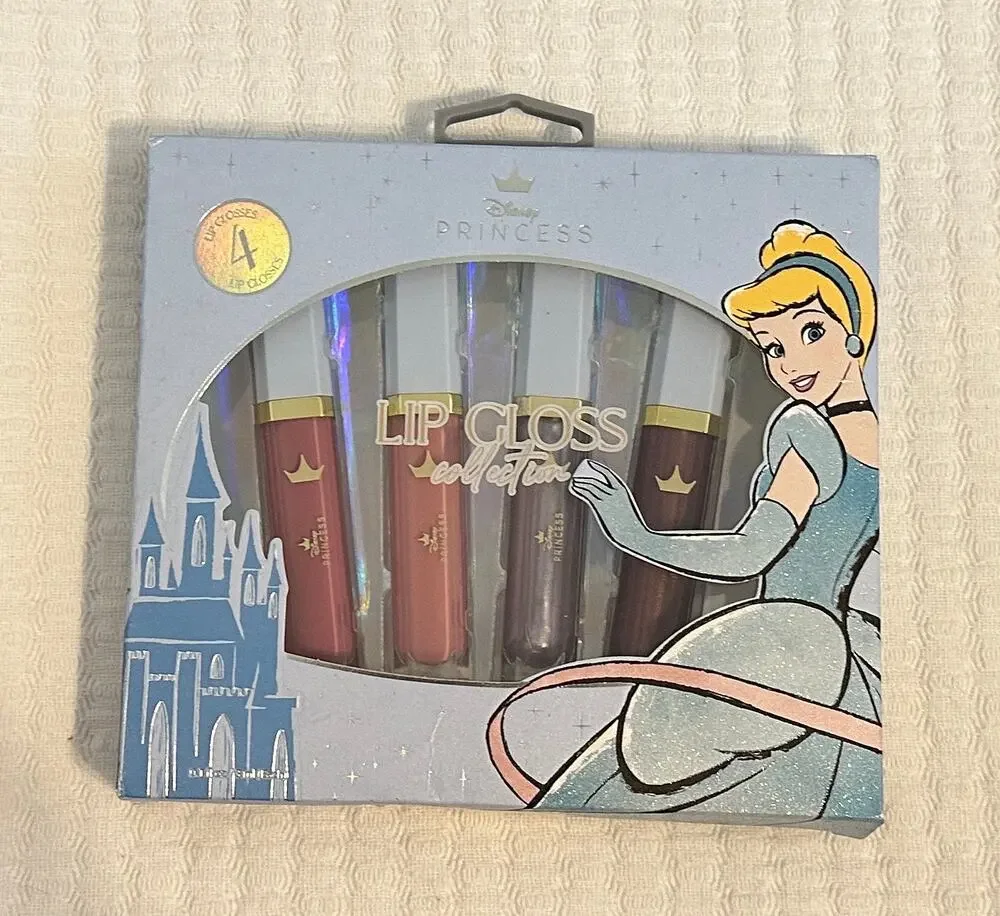 NWT Disney Princess Cinderella Lipgloss Collection Set of 4