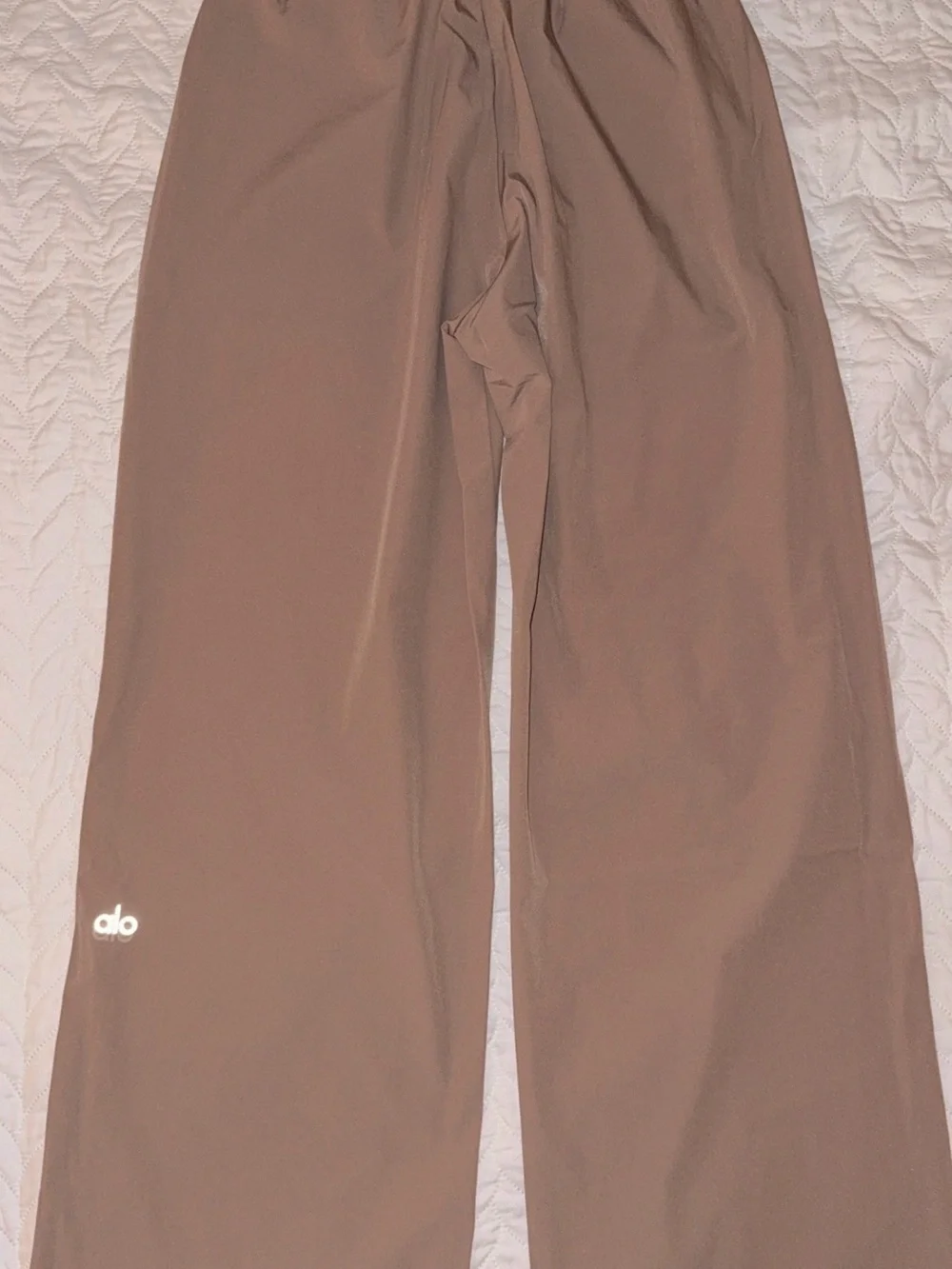 ALO Yoga Women's Wide Leg Lounge Pants - Tan Color
