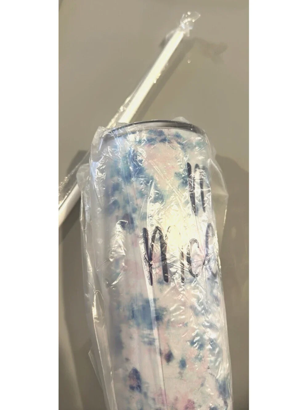 Personalized “Mrs. McCarter” Tumbler | Lala Confetti 20 oz Gift Set NWT w/ Straw