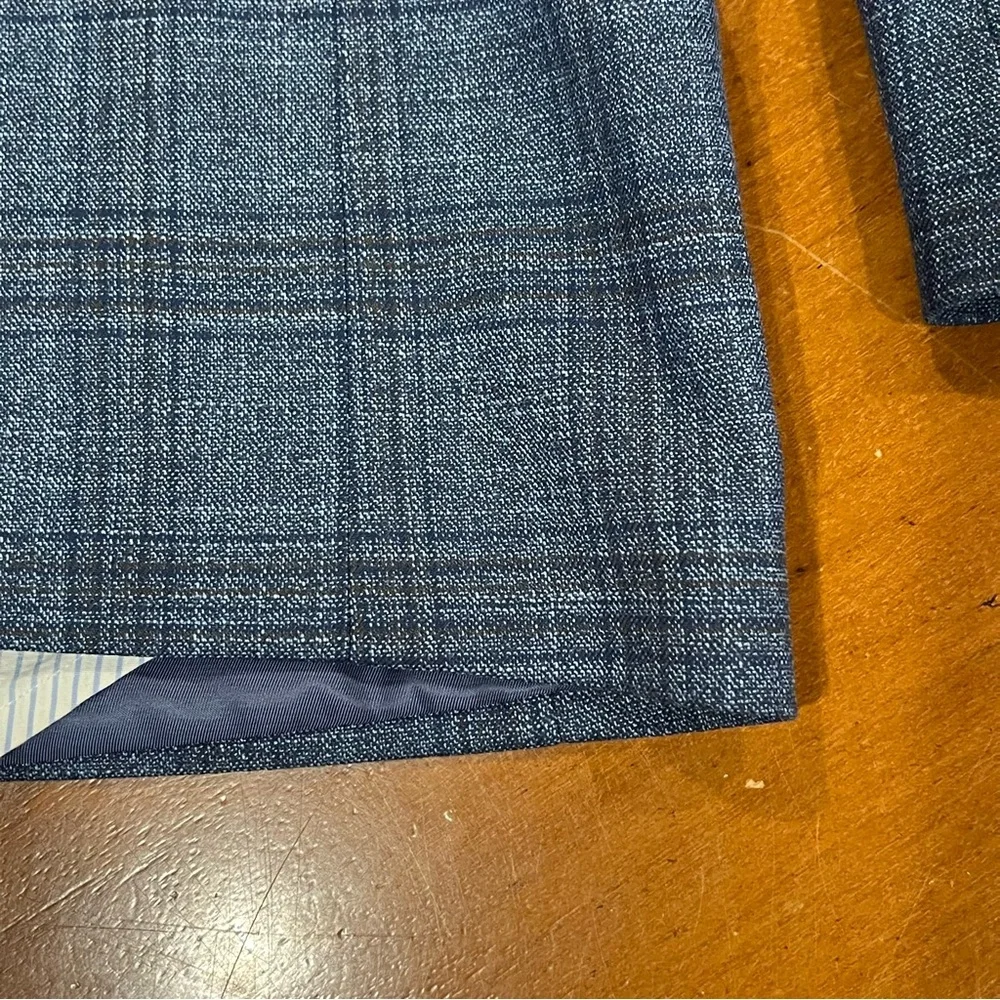 Lauren Ralph Lauren Men’s 2-Button Single Vent Glen Plaid Blazer Blue 38R Jacket