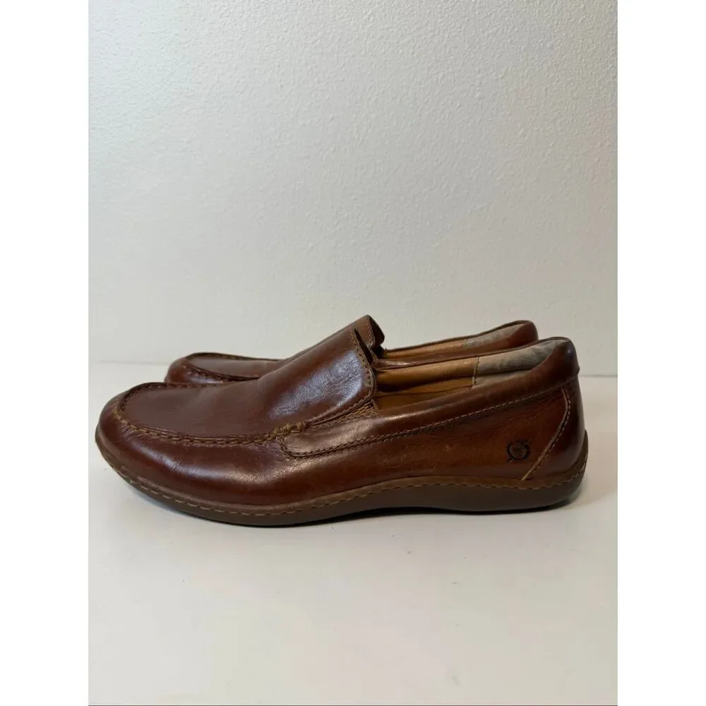 Born Brompton Slip-On Tan Loafers Size 11‎