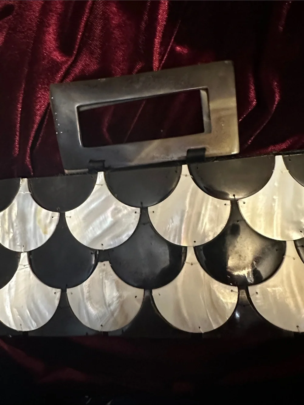 Vintage clutch glossy