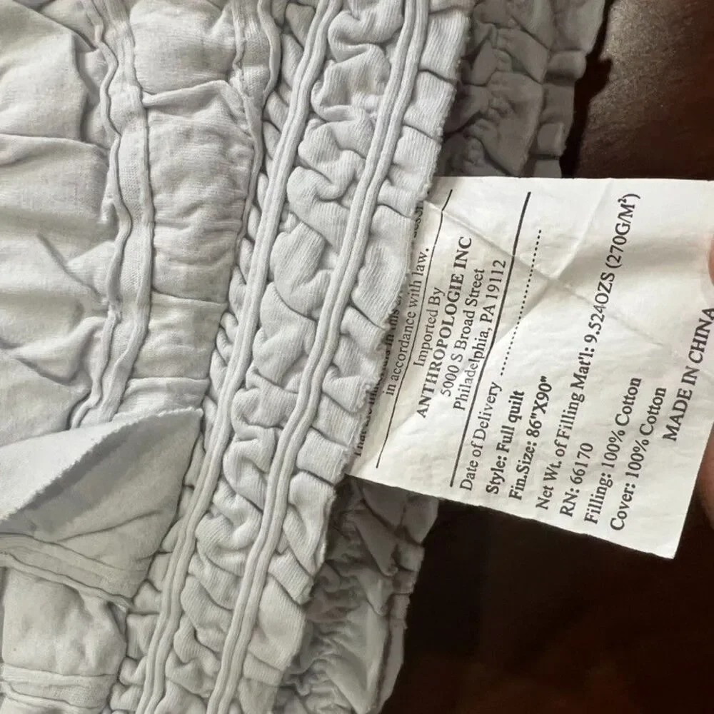 Anthropologie veuc size