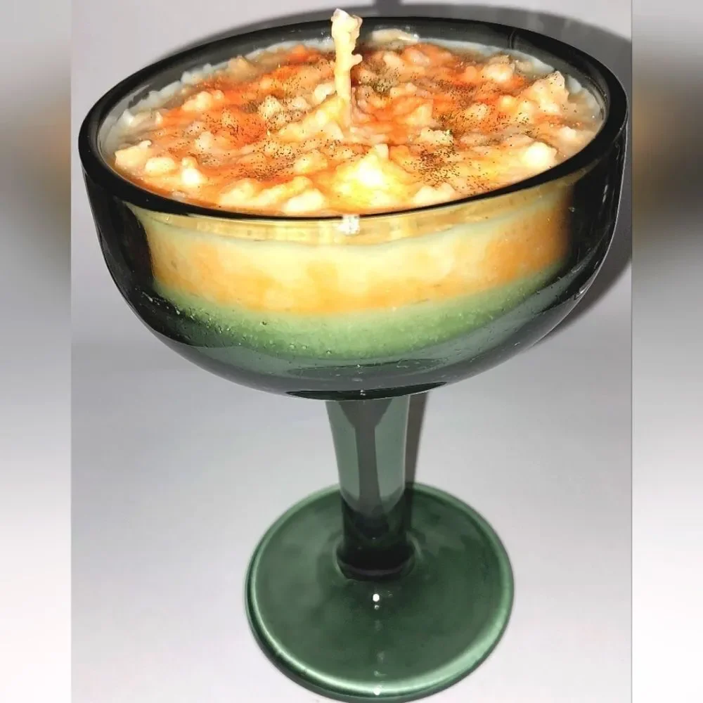Hand crafted Mango Daiquiri cocktail candle