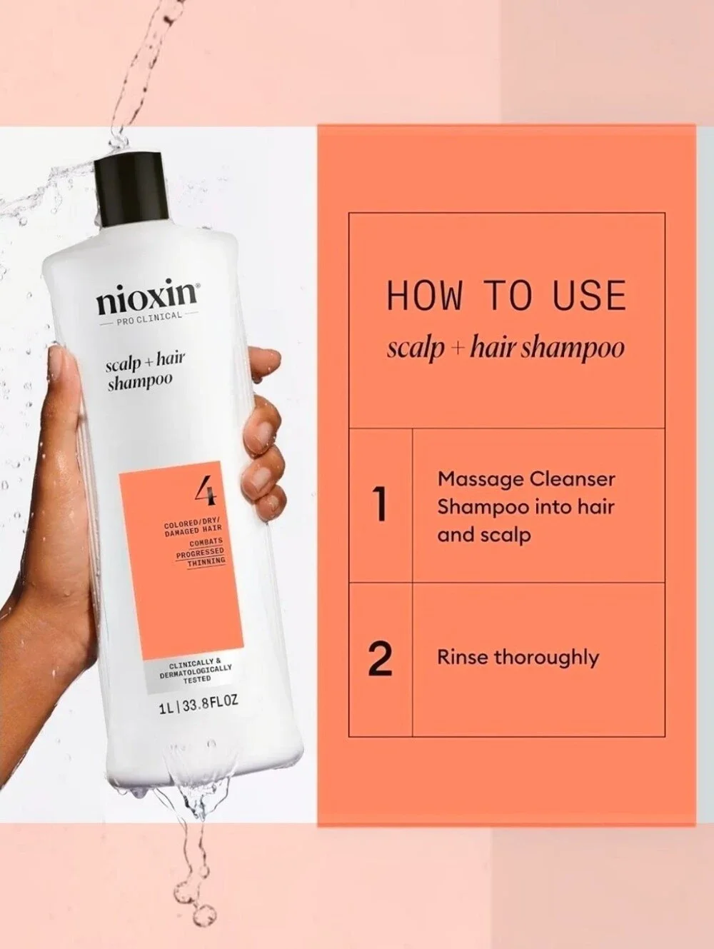 Nioxin bottles are
