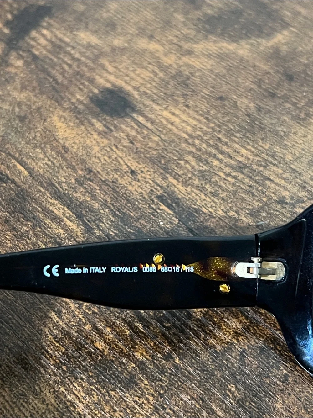 Juicy Couture Royals 0086 68[]16 /115 Brown Sunglasses with Gold Crest Accent