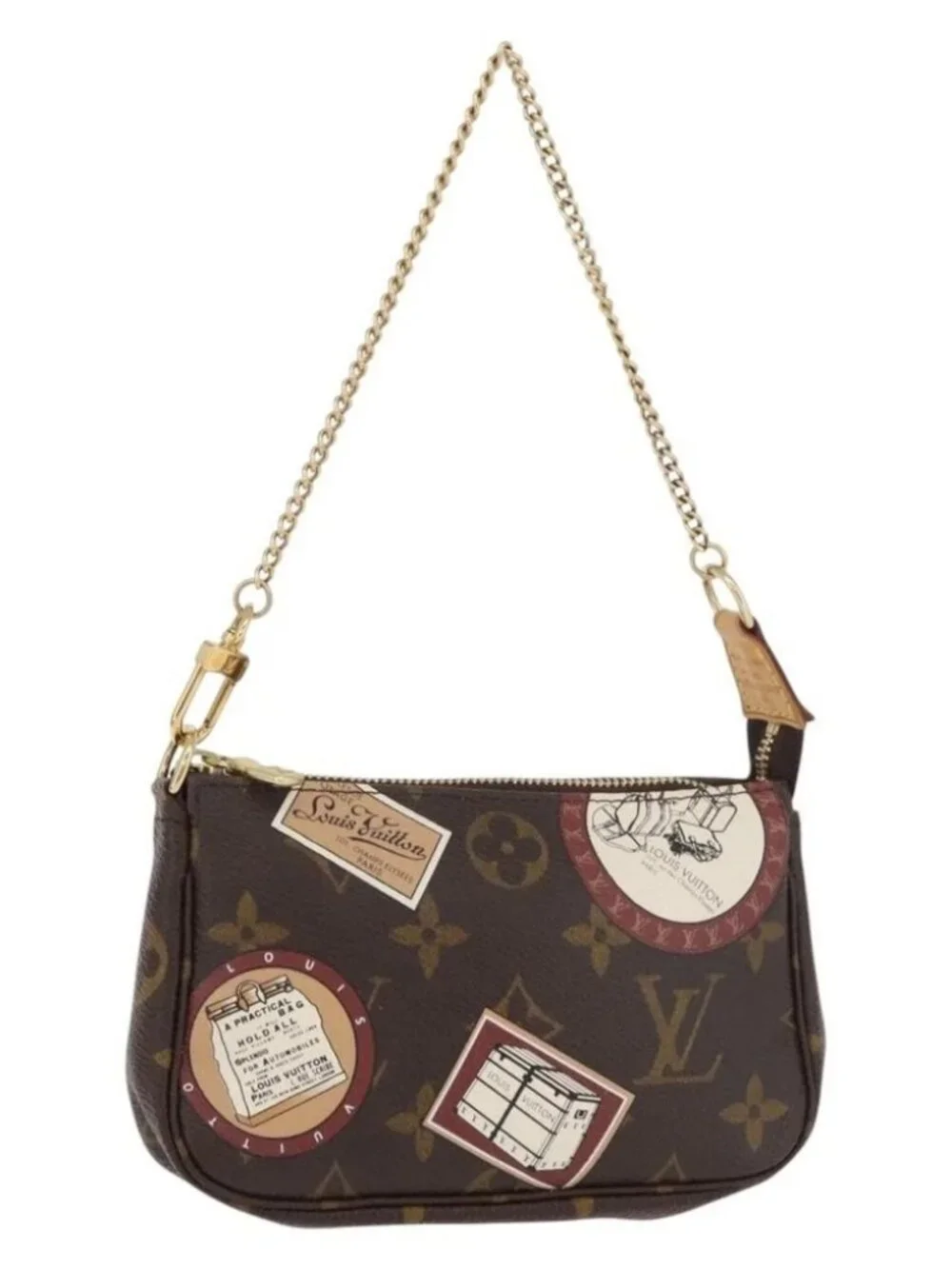 LOUIS VUITTON Monogram Patch Mini Pochette Accessoires Pouch M95804 Auth 181966V