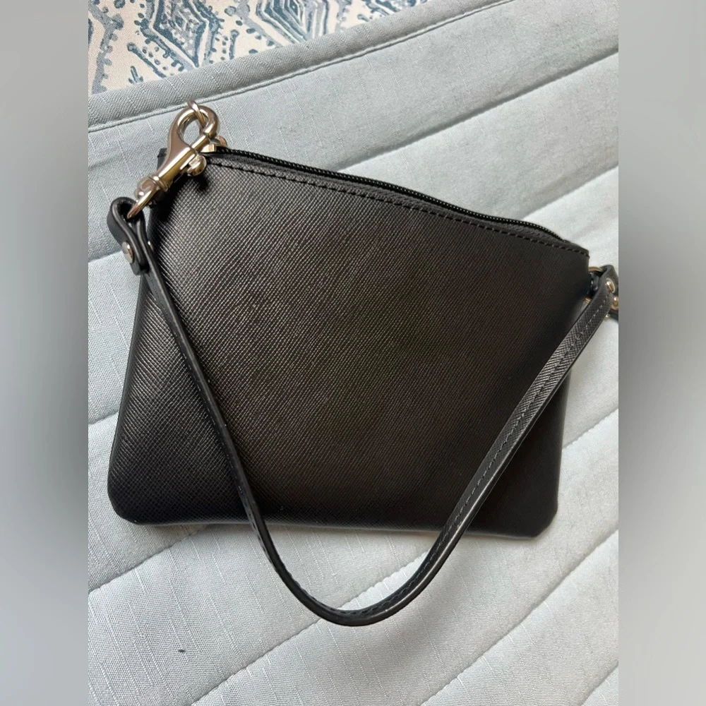 Coach black wristlet
