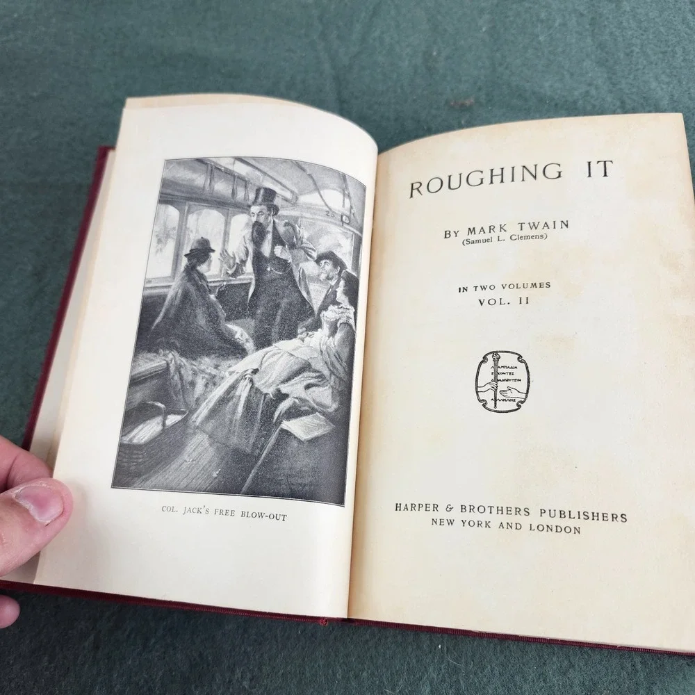 Mark Twain's Works Roughing It Vol.‎ 2 Author's National Ed Harpers 1899